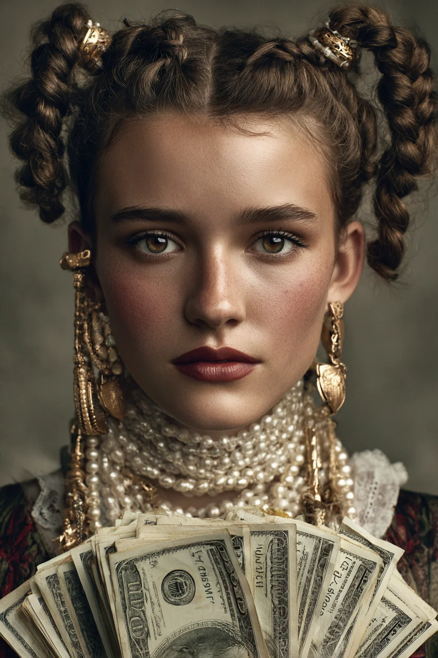 Double Rope Braids into Loop Buns — Textured Braided Updo