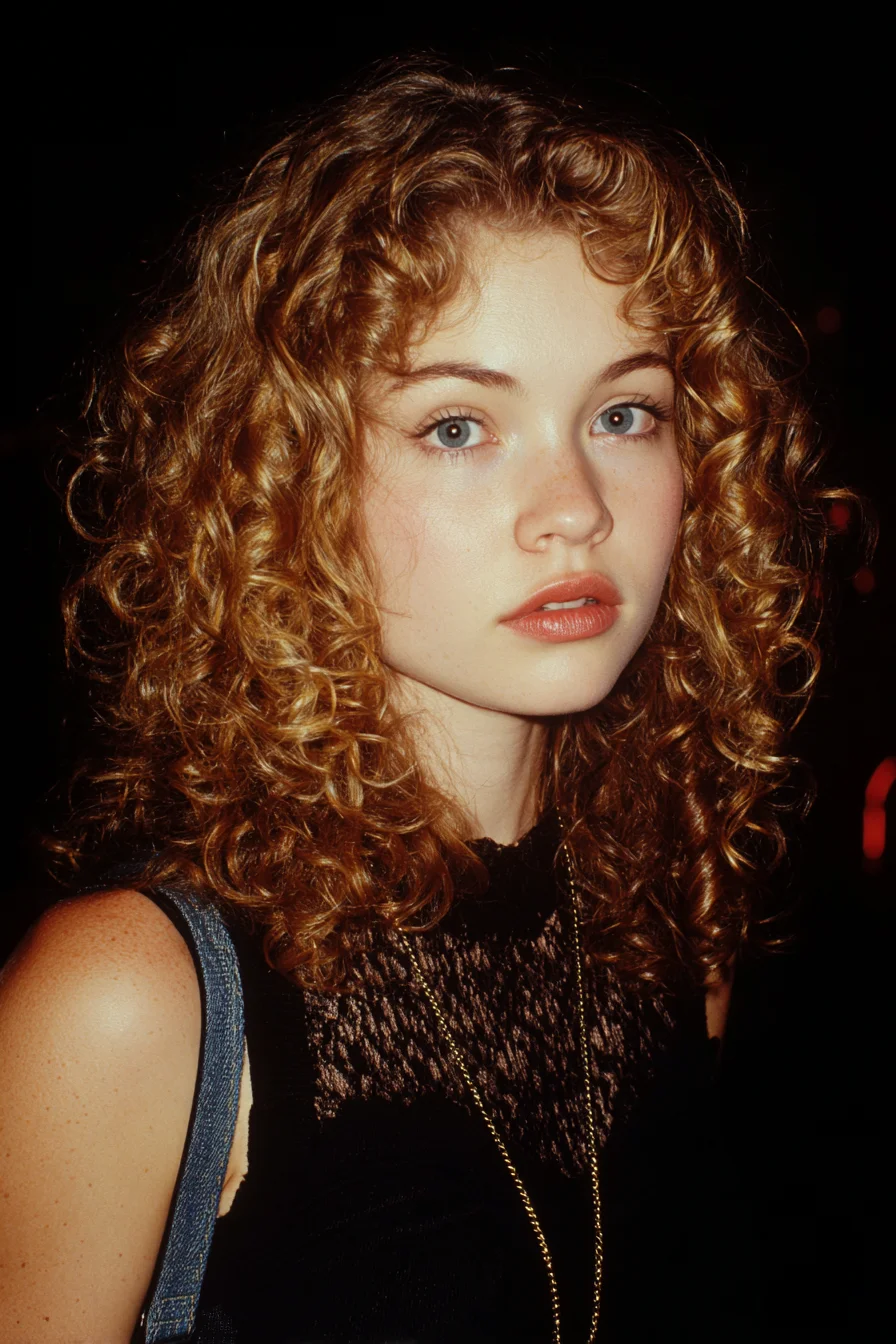Layered Shoulder-Length Curly Cut with Defined Ringlets