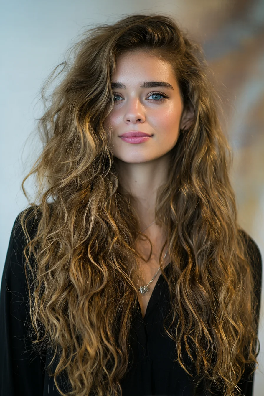 Long Layered Beach Waves — Natural Textured Wavy Hairstyle