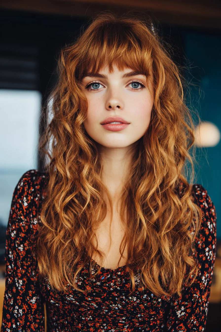 Long Layered Waves with Soft Curtain Fringe