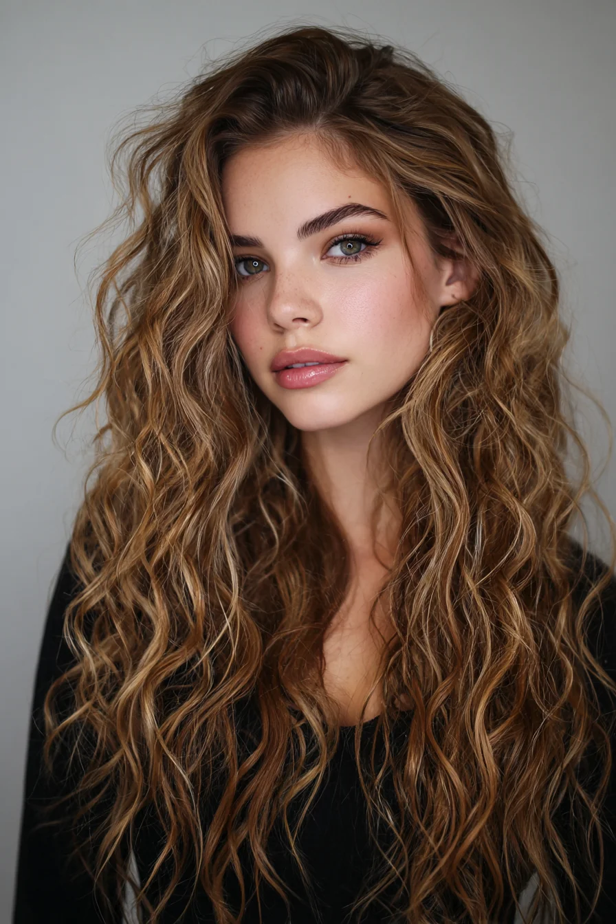 Long Tousled Beach Waves for Wavy to Curly Hair