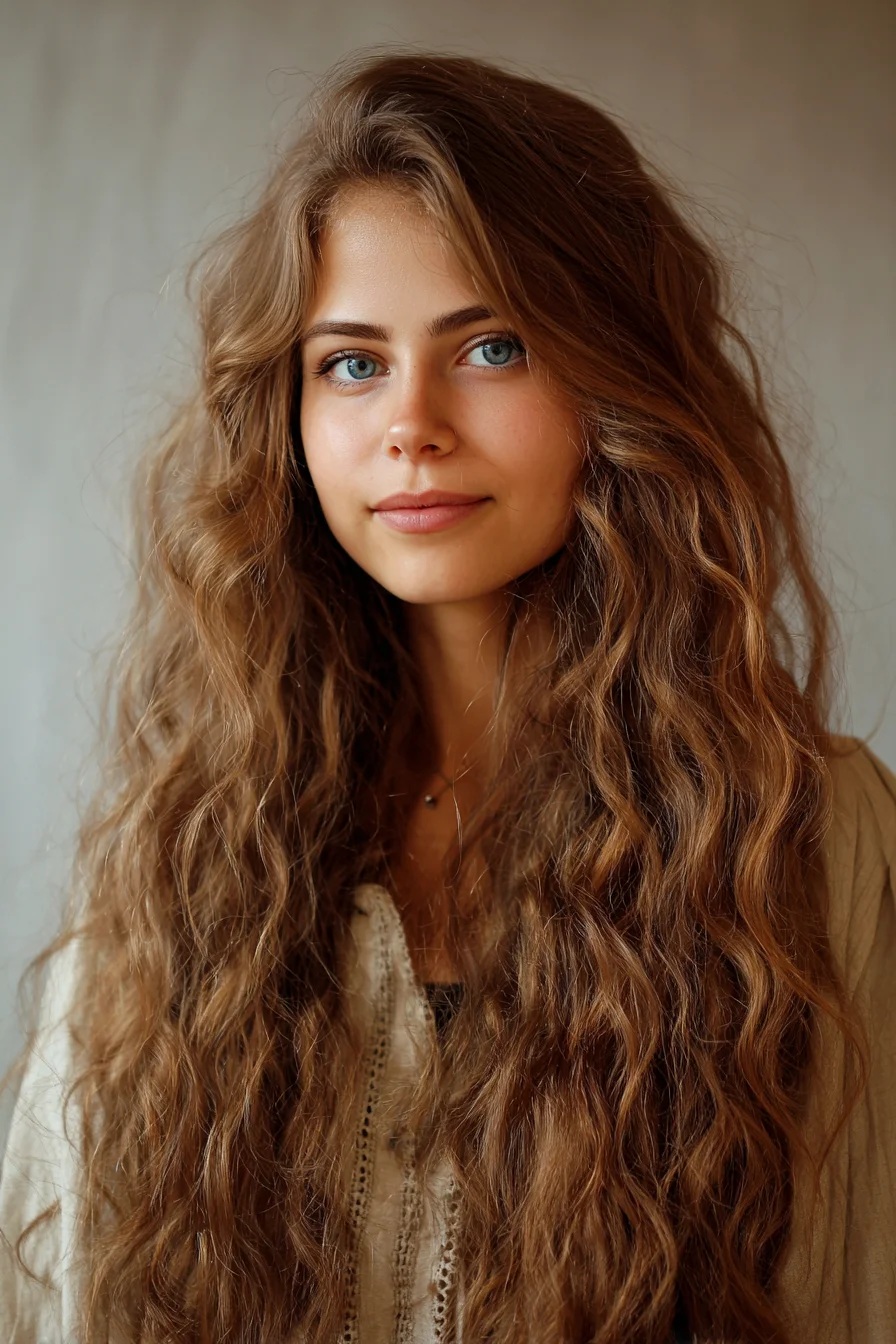 Long Voluminous Beachy Waves — Wavy to Curly Hair
