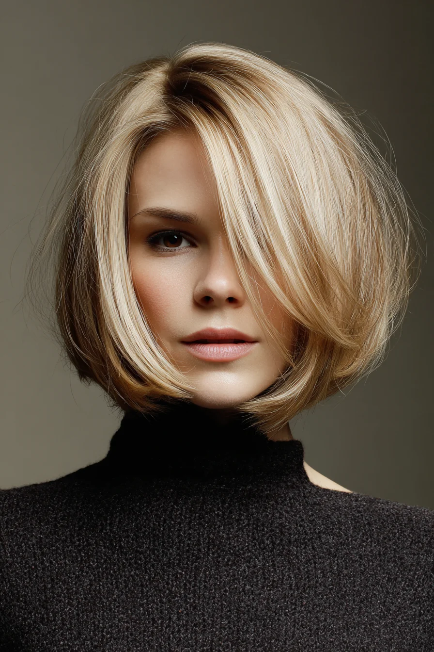 Textured Blunt Bob with Face‑Framing Layers for Fine to Medium Hair