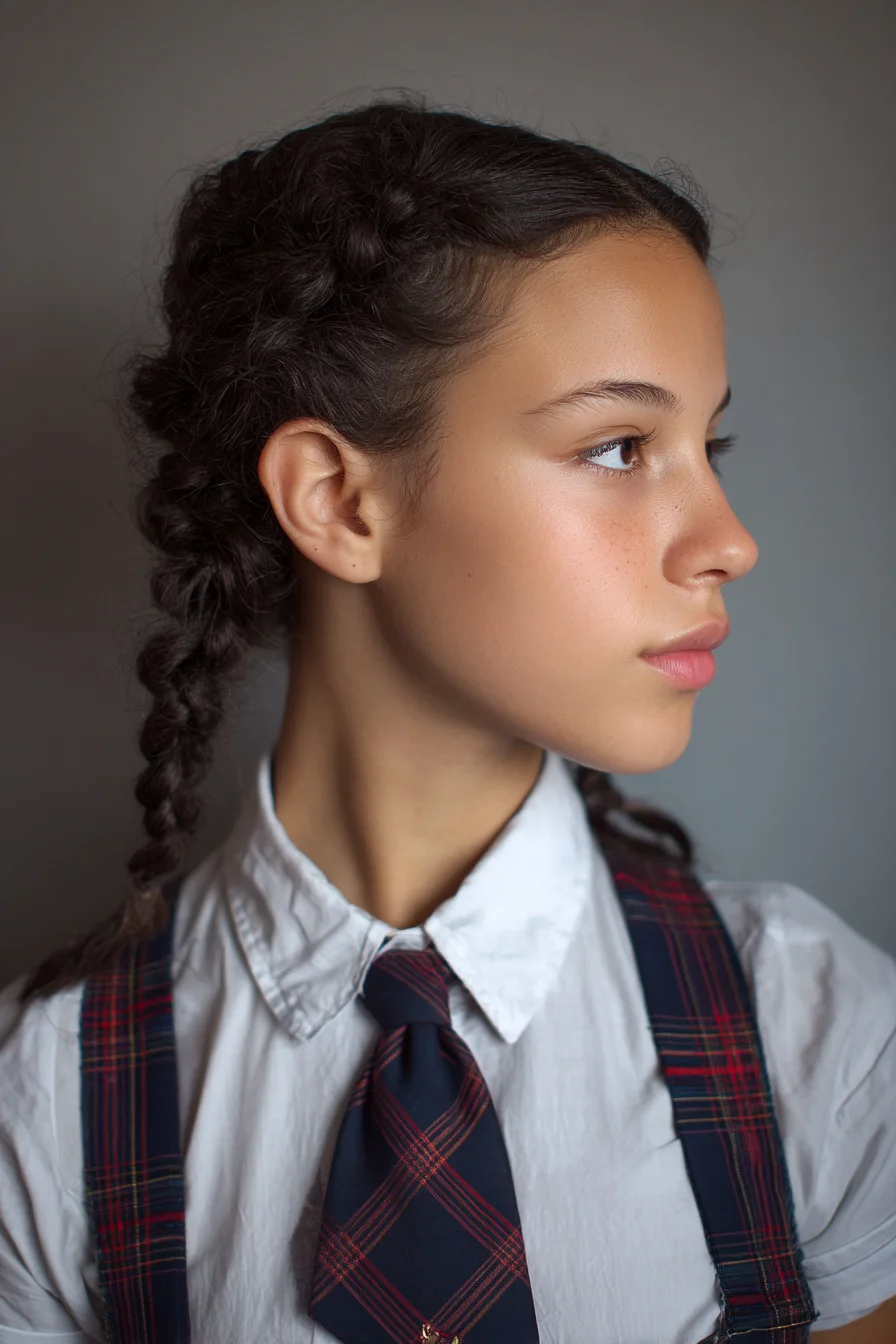 Textured Double Dutch Braids (Boxer Braids) for Curly or Wavy Hair