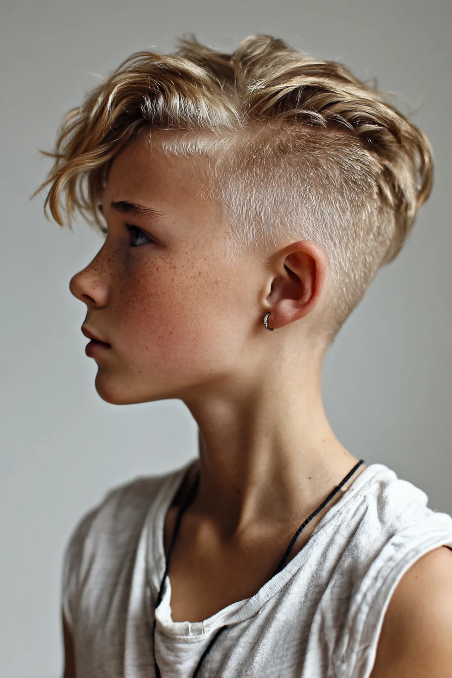 Textured Long-Top Undercut with High Fade