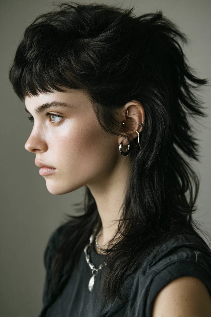 Textured Shag Mullet with Micro Fringe — Layered, Piecey Texture