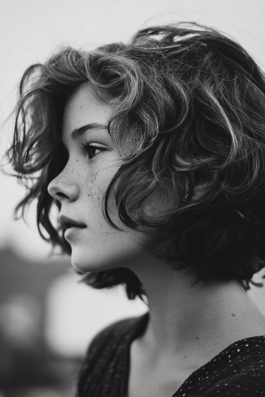Textured Wavy Bob with Face‑Framing Layers