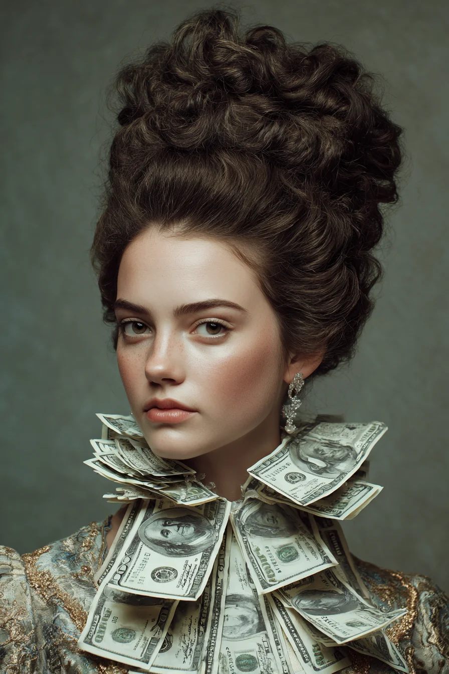 Voluminous Textured High Updo for Curly or Thick Hair