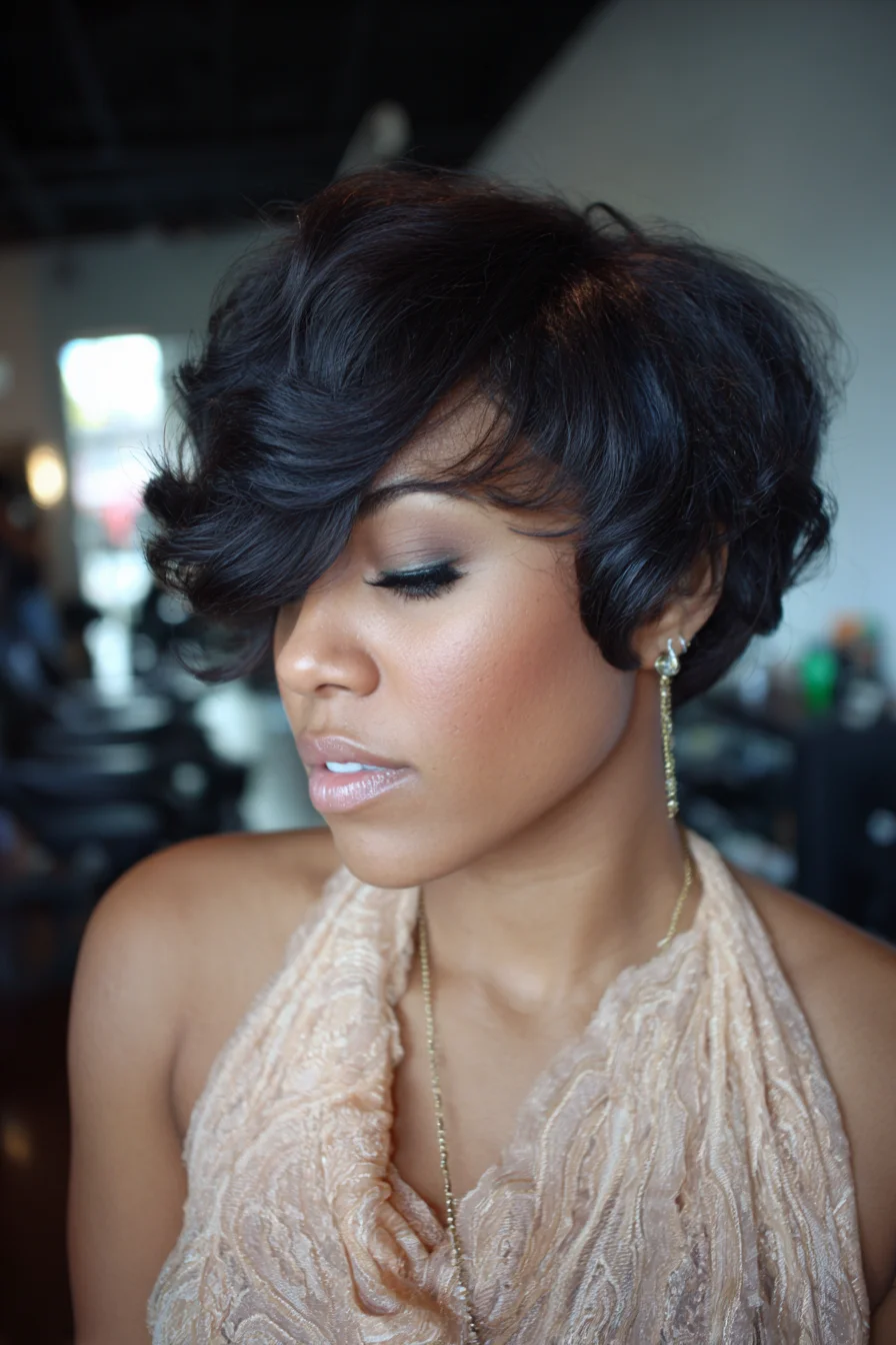 Asymmetric Layered Pixie with Side-Swept Waves