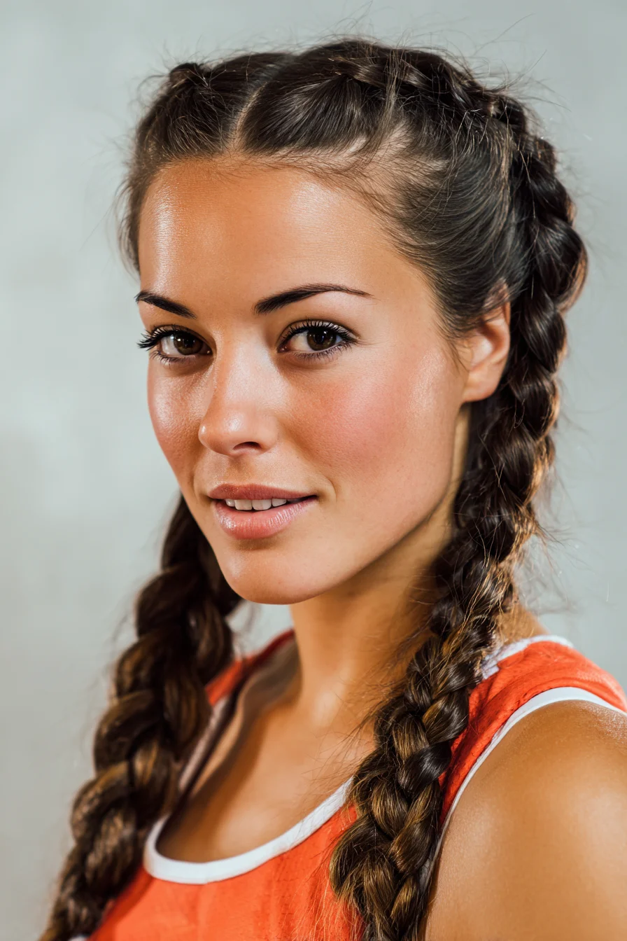 Double Dutch Boxer Braids — Sleek Center-Part Braids for Medium to Thick Hair
