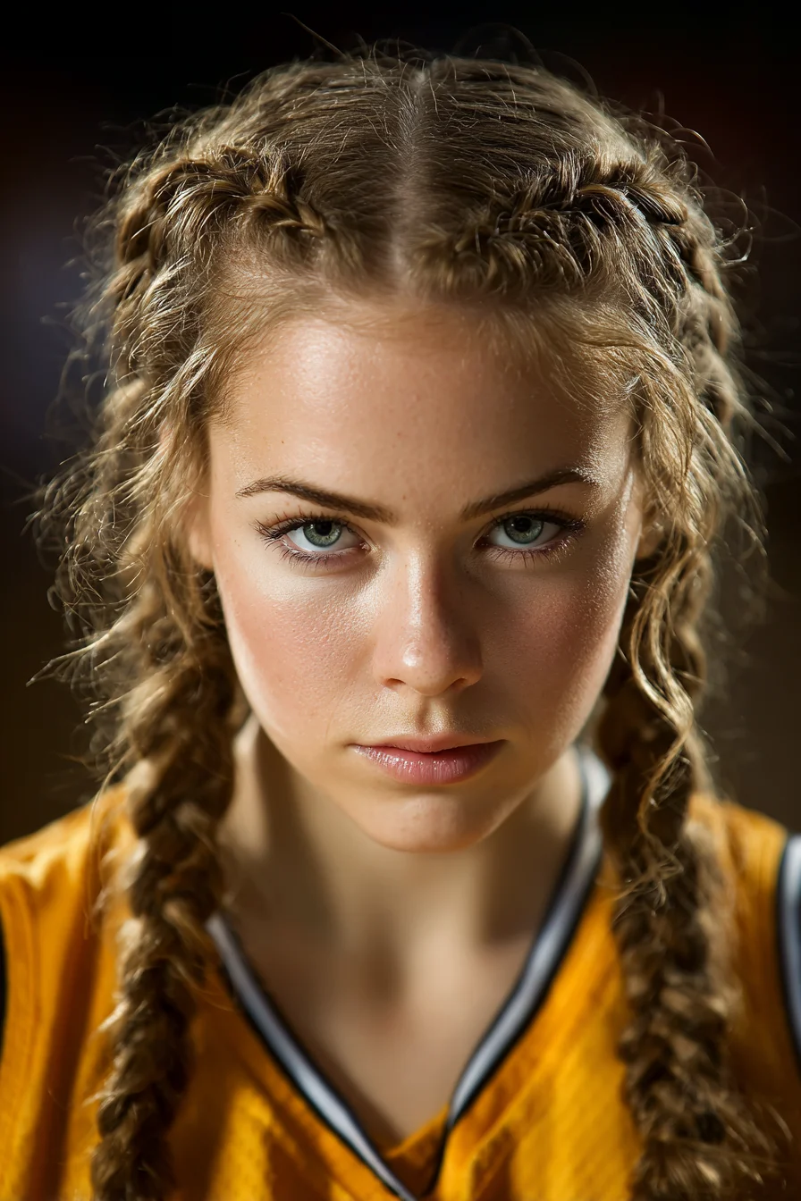Double Dutch (Boxer) Braids with Textured Face-Framing Waves