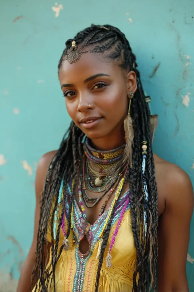28 Stunning Fulani Boho Braids Hairstyles for Women | Salon Guide Featured Image