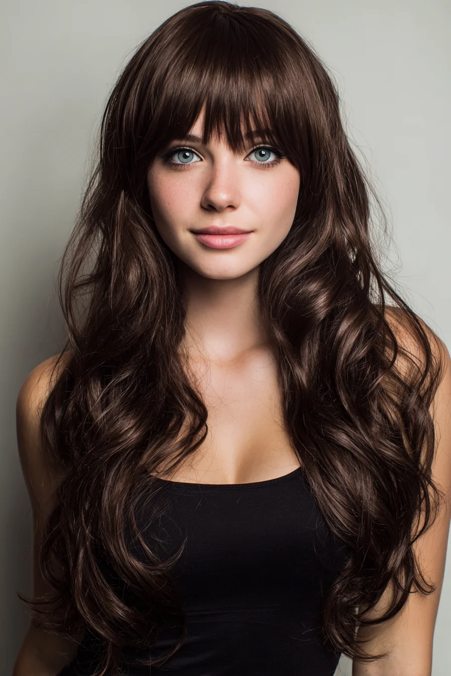 Long Layered Waves with Soft Blunt Fringe