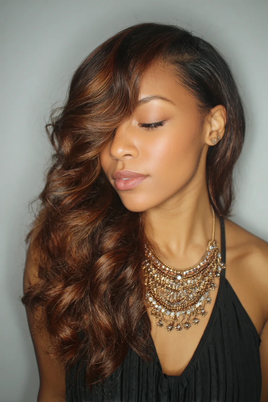 Long Side-Swept Voluminous Waves with Deep Side Part