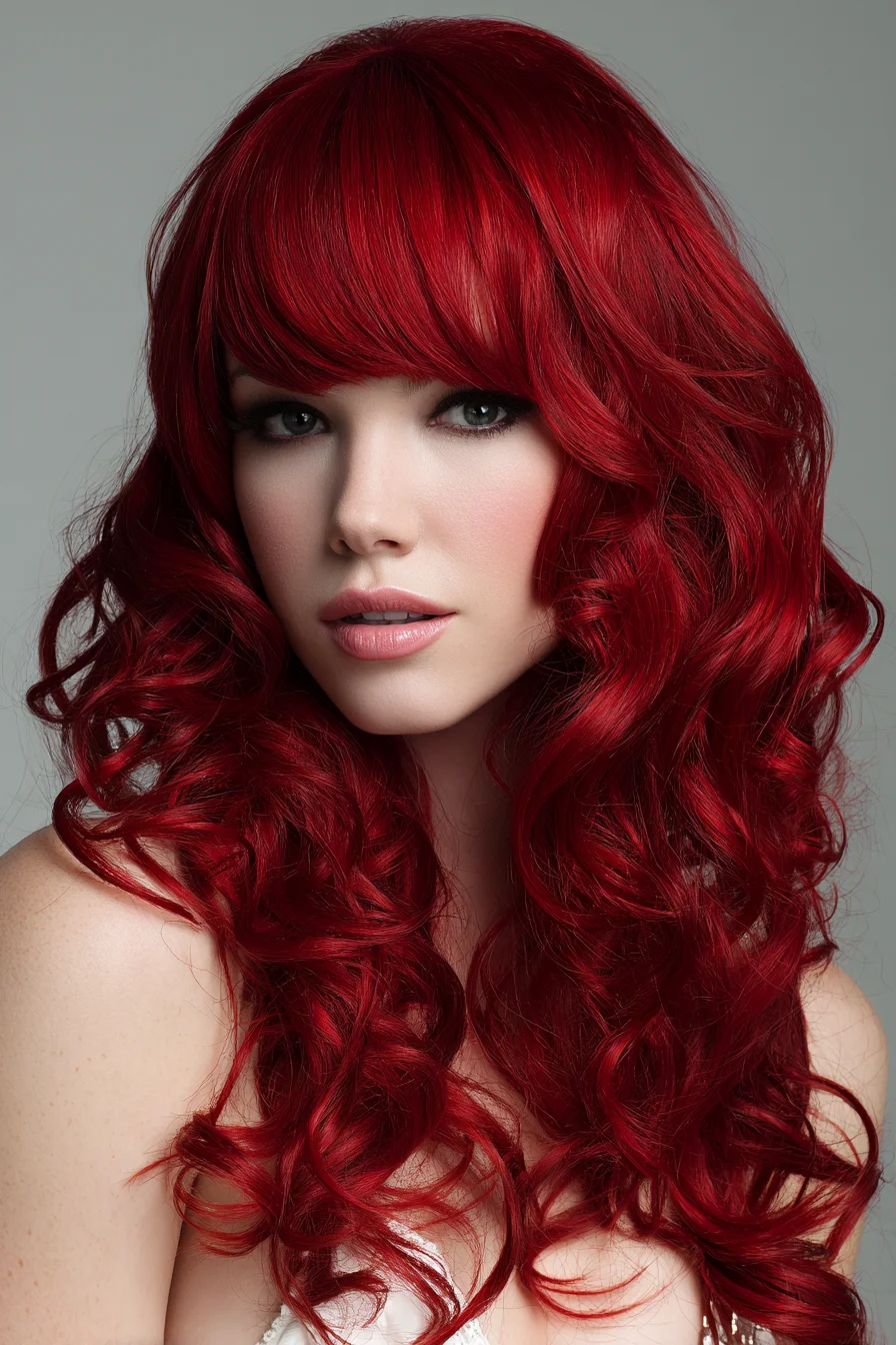 Long Voluminous Red Waves with Full Fringe