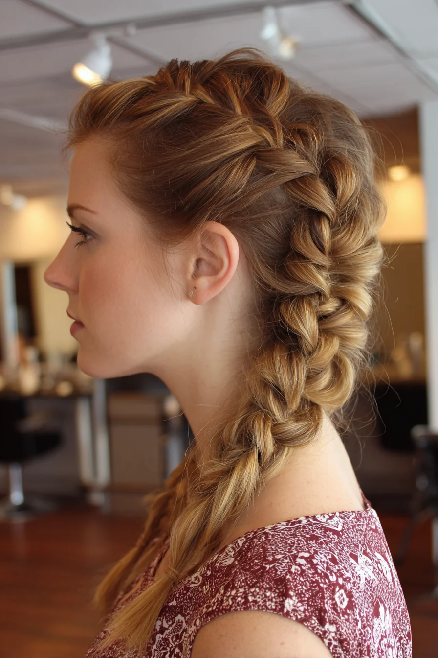 Pancaked Double Dutch Braids for Medium to Long Hair