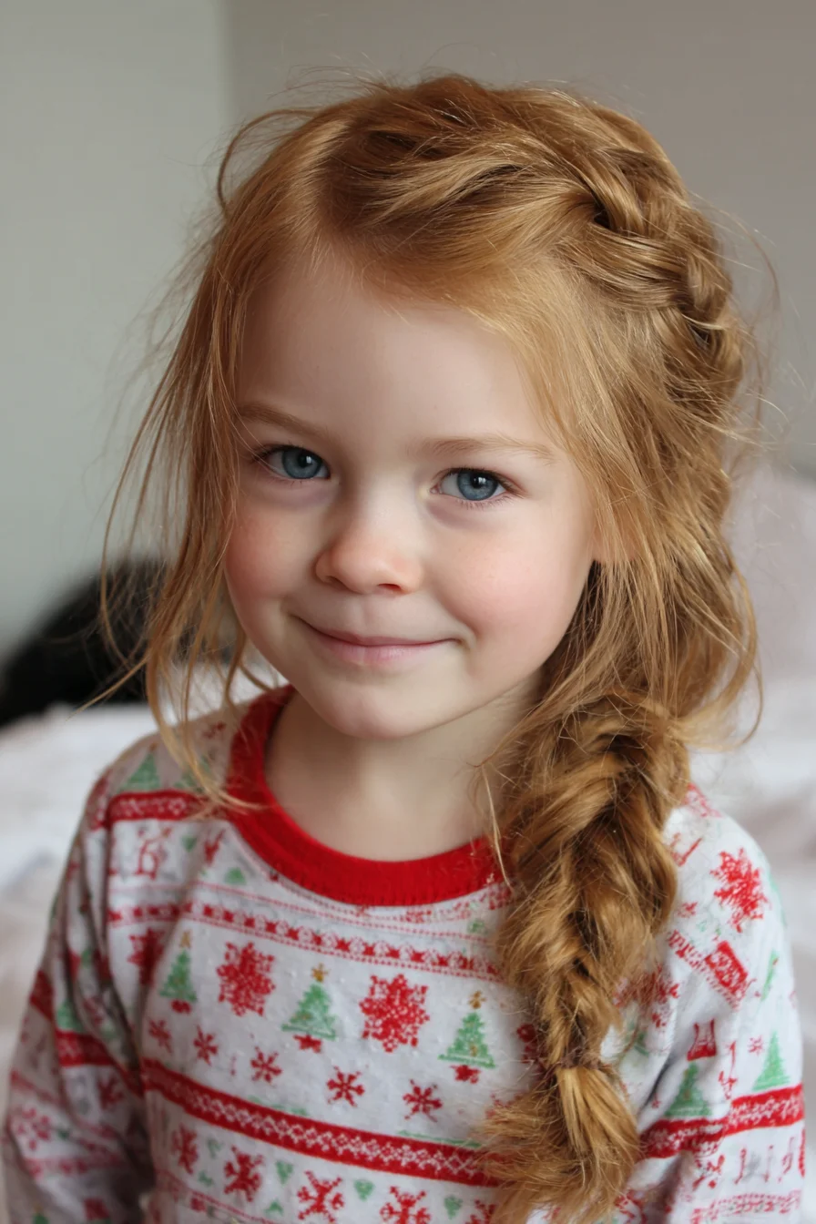 Side Fishtail Braid with Soft Face‑Framing Pieces