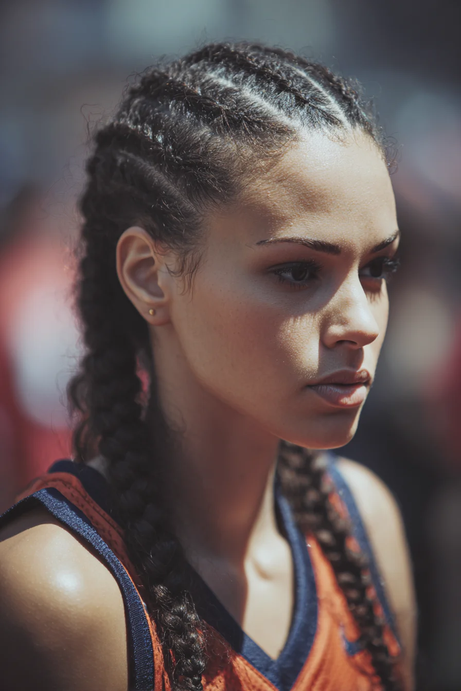Sleek Double Cornrows (Boxer Braids) — Tight Scalp-to-Ends Braids
