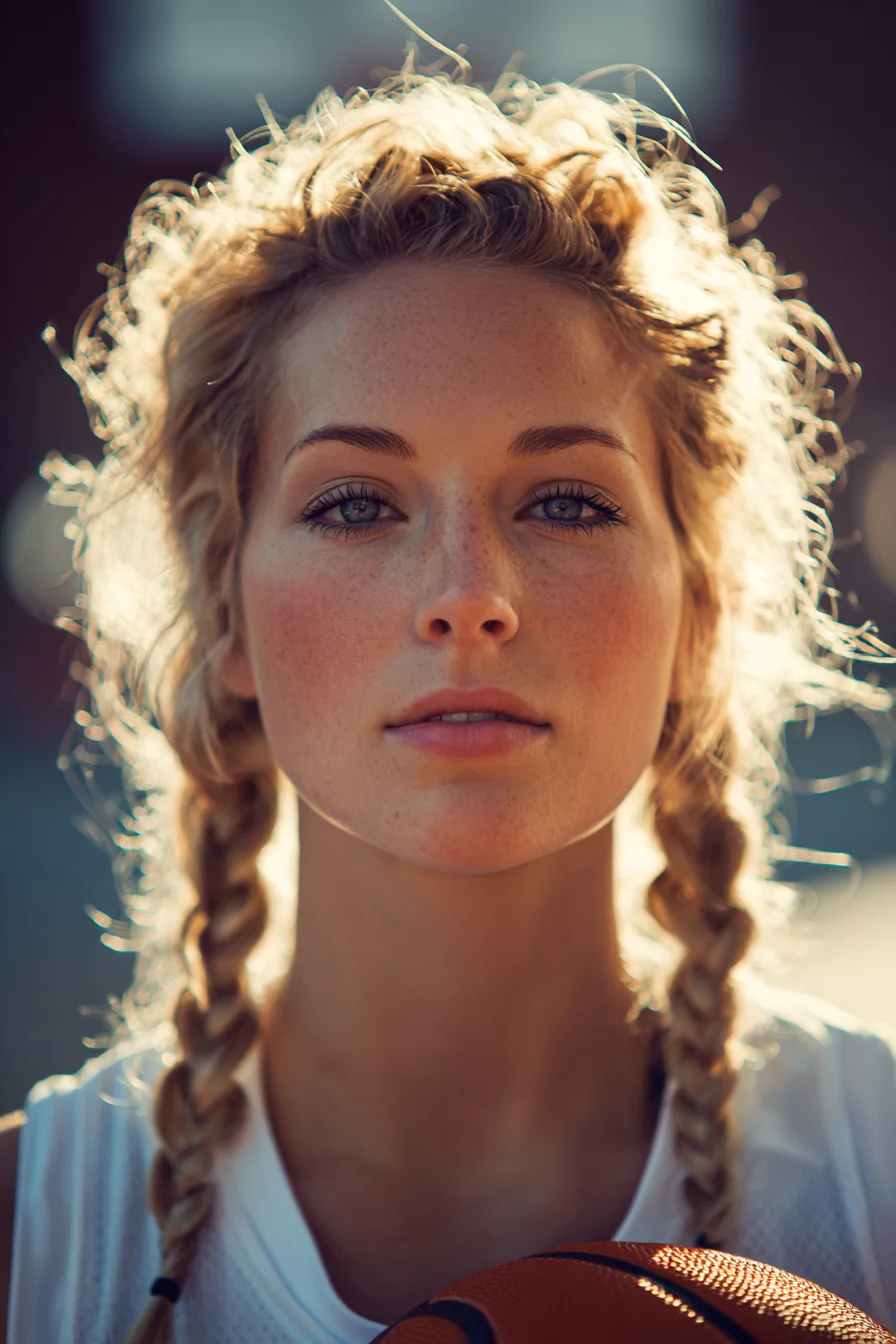 Tousled Double Boxer Braids for Wavy & Curly Hair