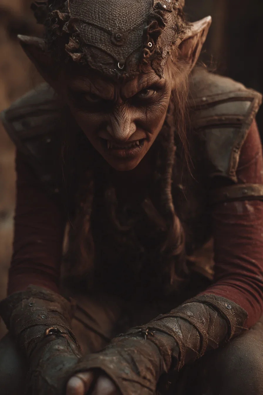 A Goblin Warriors Fierce Gaze