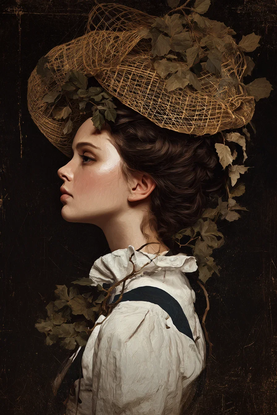 A Portrait Wrapped in Ivy