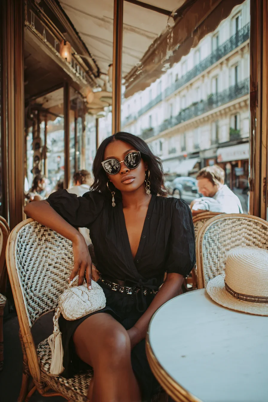 Afternoon Ease at a Paris Café
