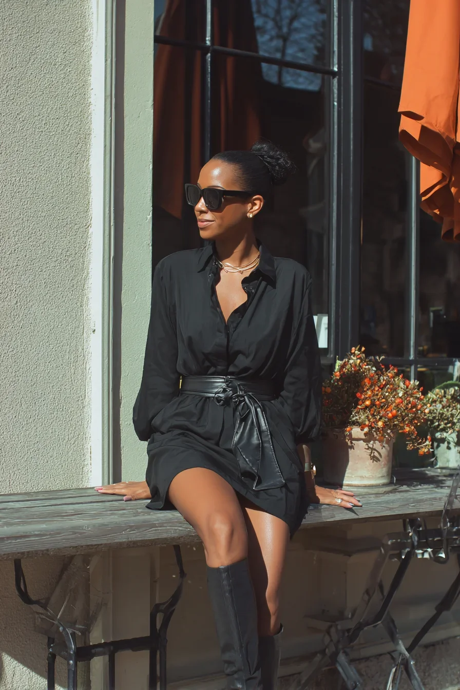 All Black Everything at Brunch