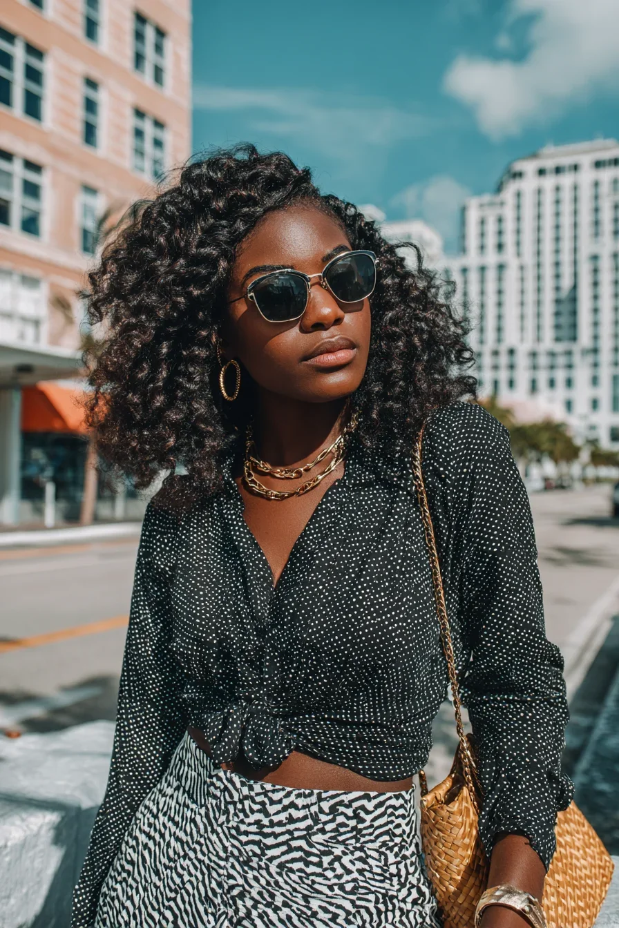 City Brunch in Mixed Prints