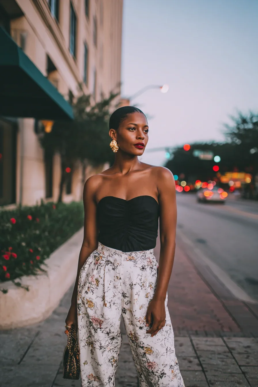 City Nights, Floral Contrast