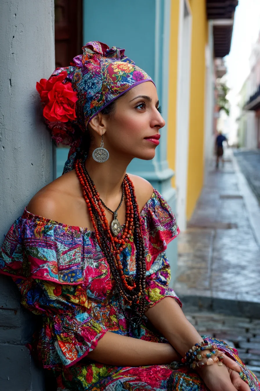 Color and Calm on Cobblestone Streets