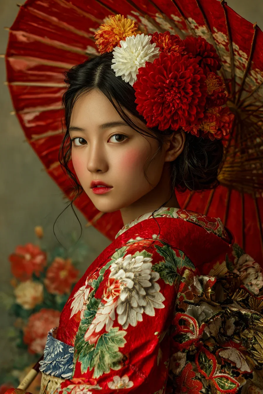 Crimson Bloom in Full Ceremony
