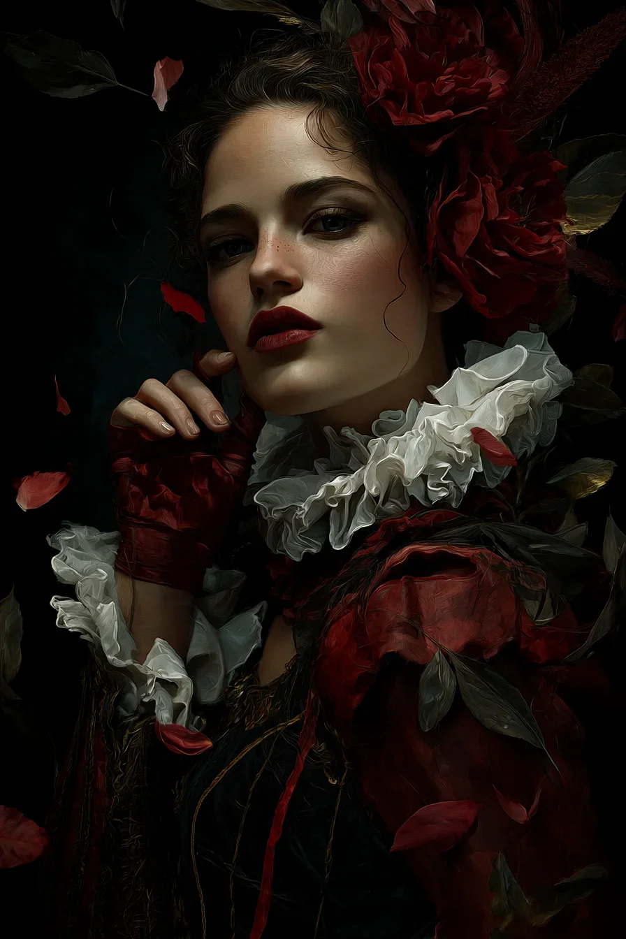 Crimson Bloom in the Dark