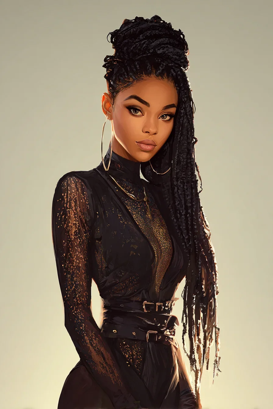 Dark Allure in Black Lace