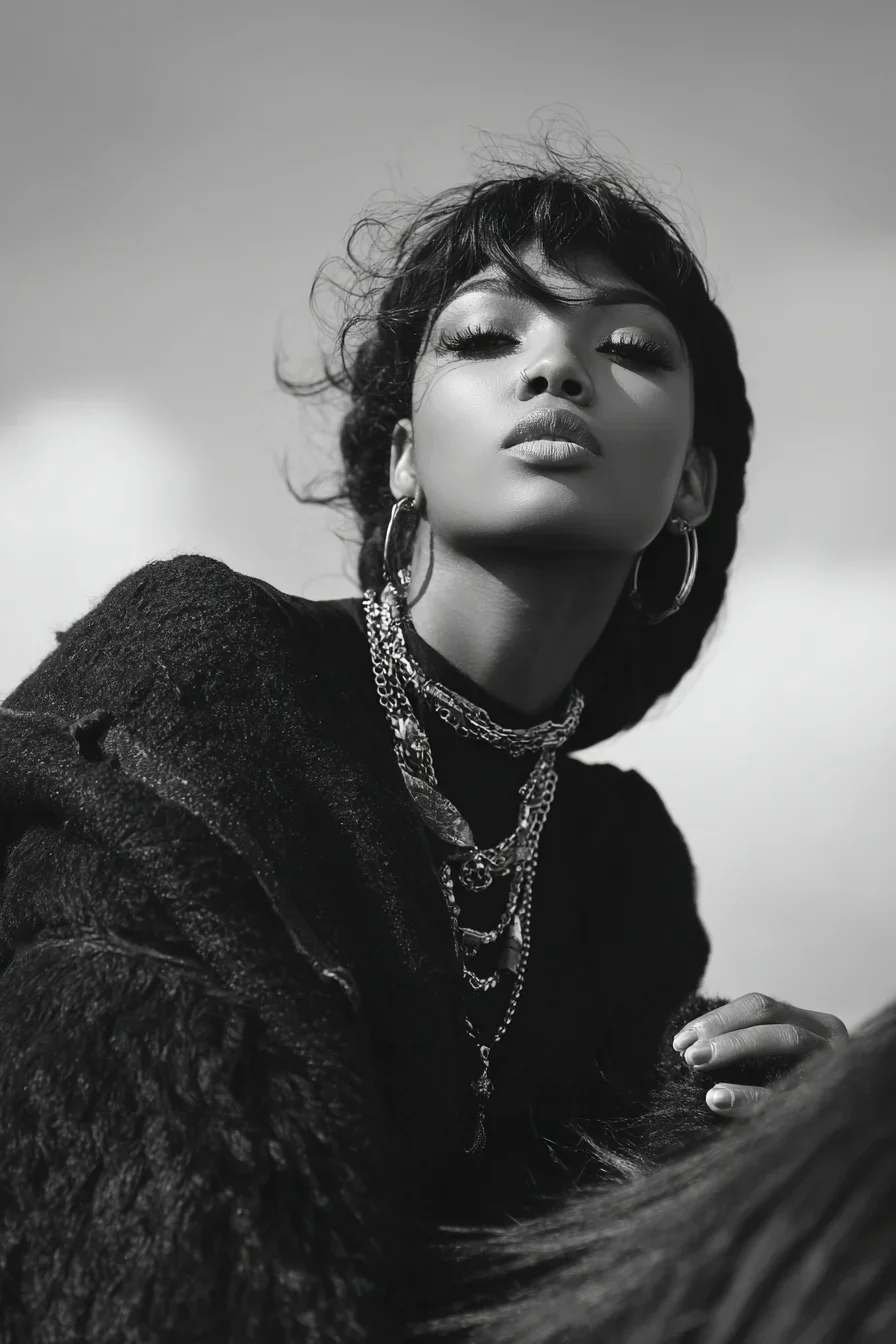 Dark Glamour in Black and White