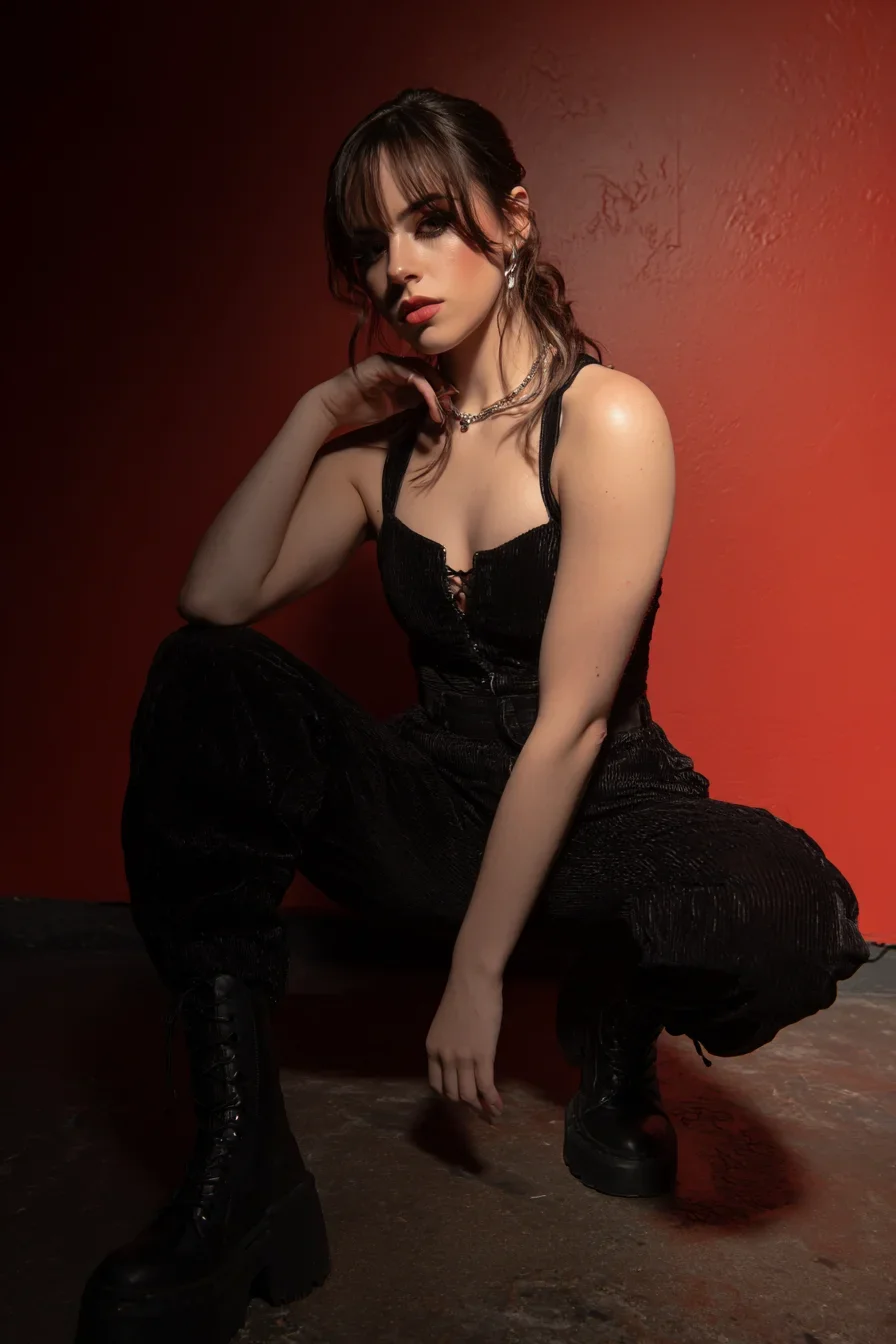 Dark Mood in Crimson Light