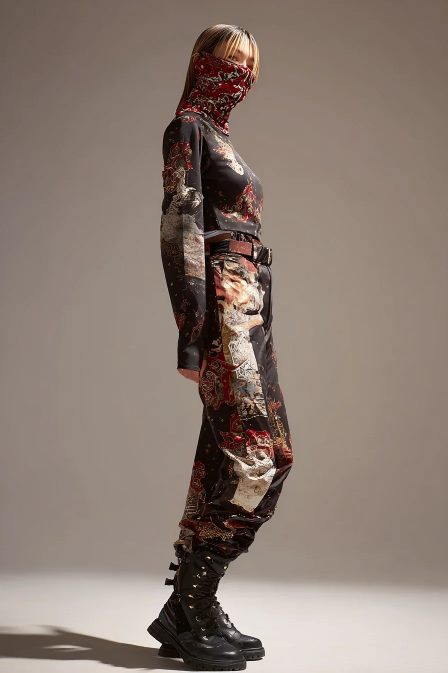 Dark Warrior in Printed Coordinates