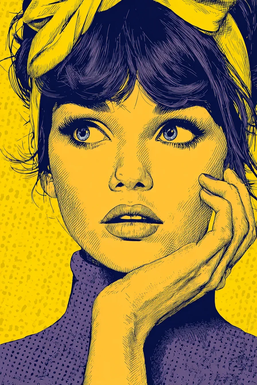 Daydream in Yellow and Navy