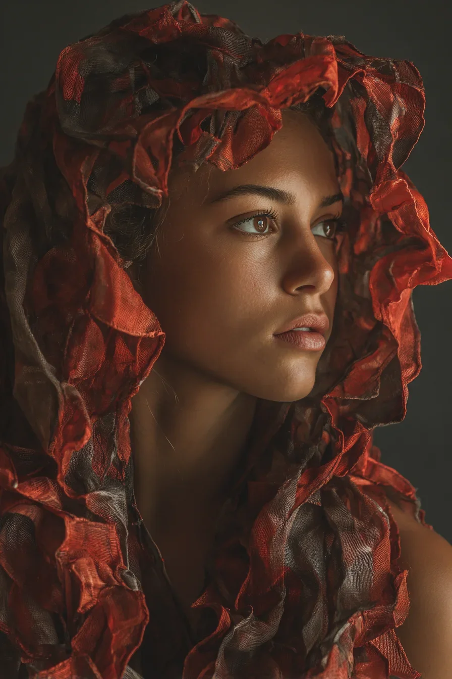 Draped in Crimson Fire
