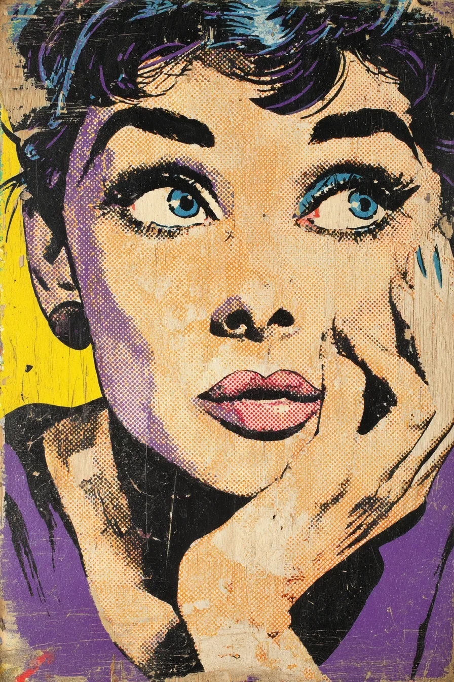 Dreamy Eyes in Pop Art