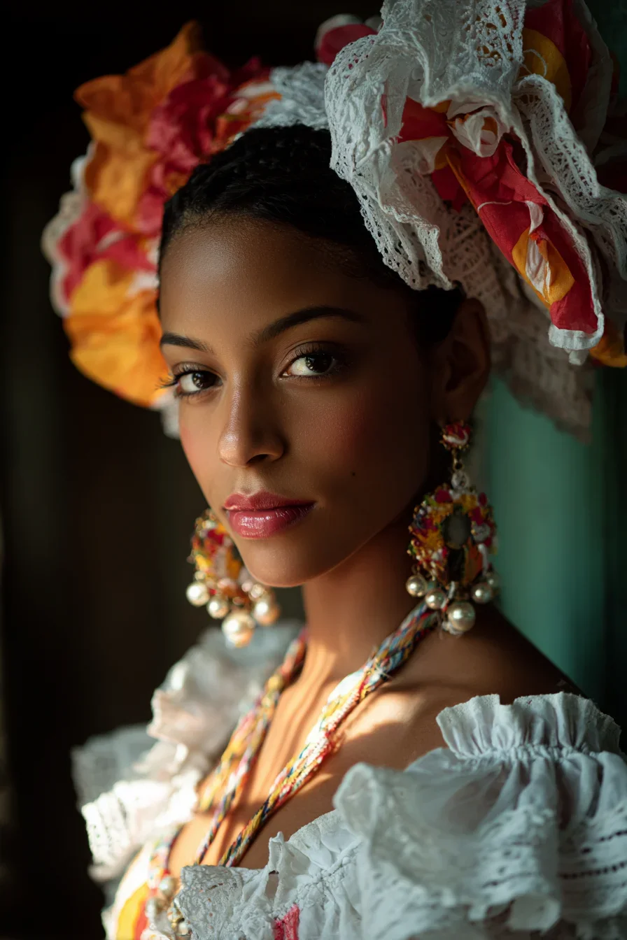 Dressed in Puerto Rican Tradition
