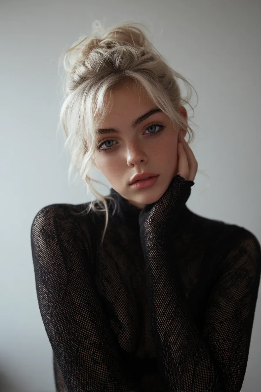 Effortless Cool in Black Lace