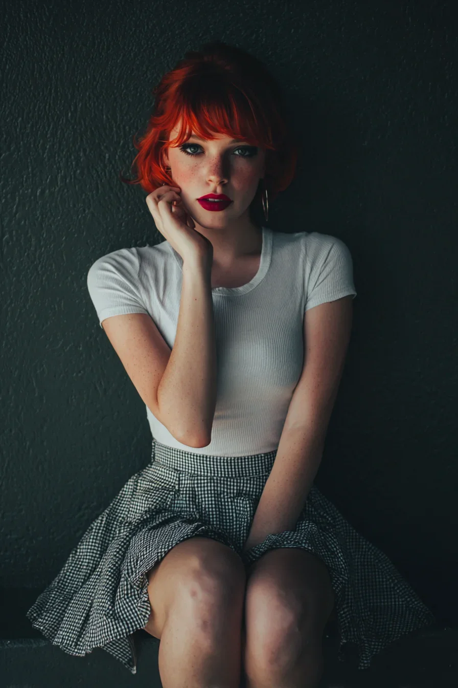 Flame-haired and unapologetically cool