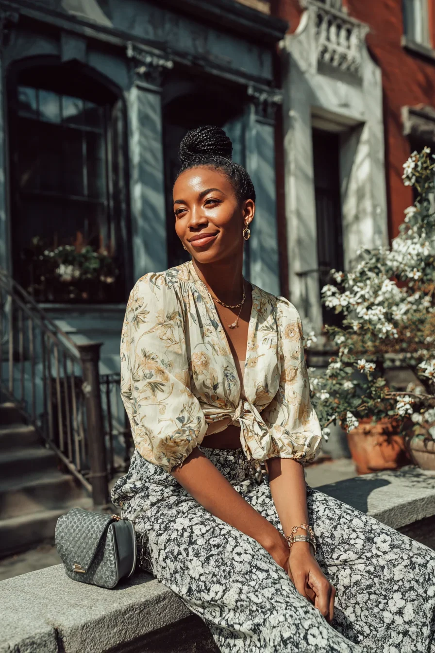 Florals and Sunshine on the Stoop