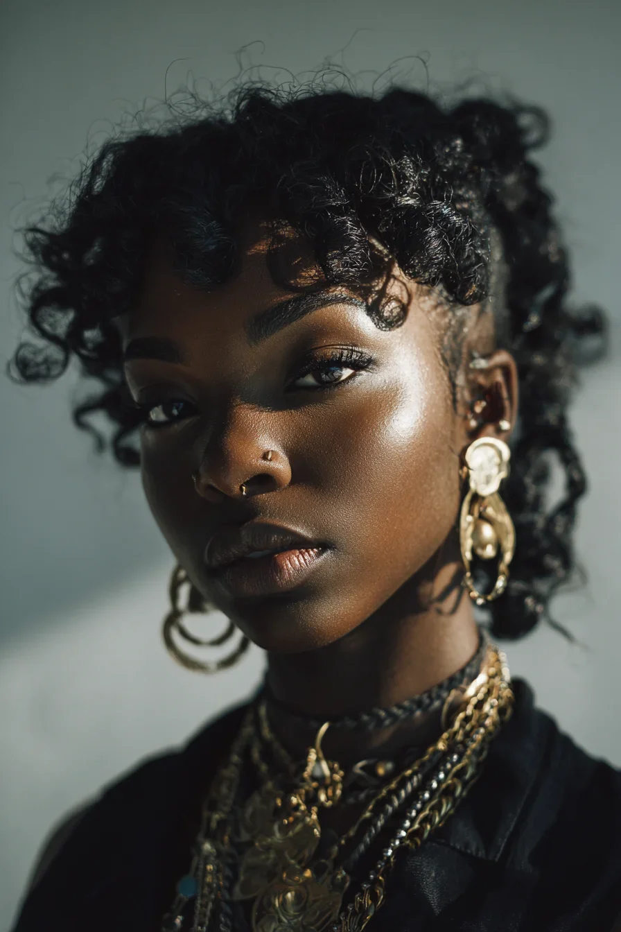 Gold, Curls, and Quiet Confidence
