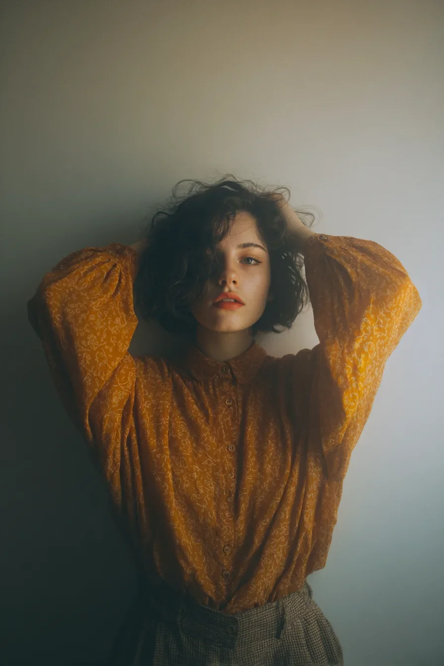 Golden Blouse, Quiet Gaze