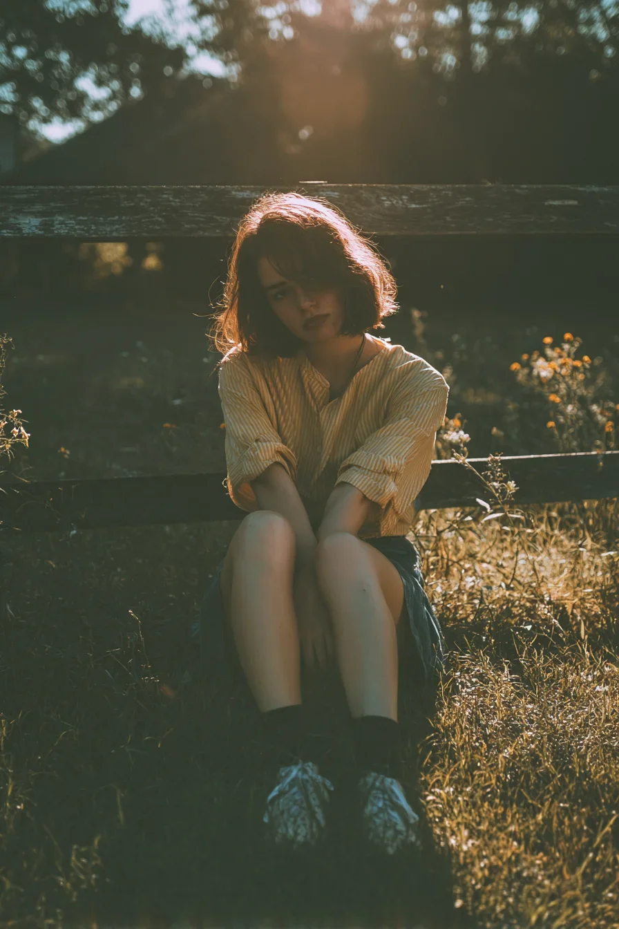 Golden Hour at the Old Fence