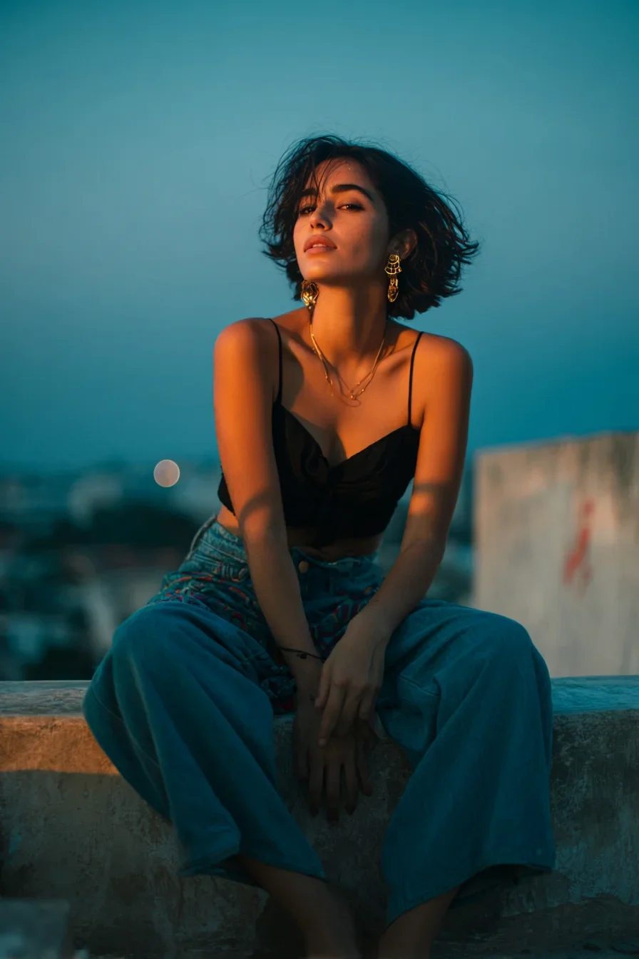 Golden Hour on the Rooftop