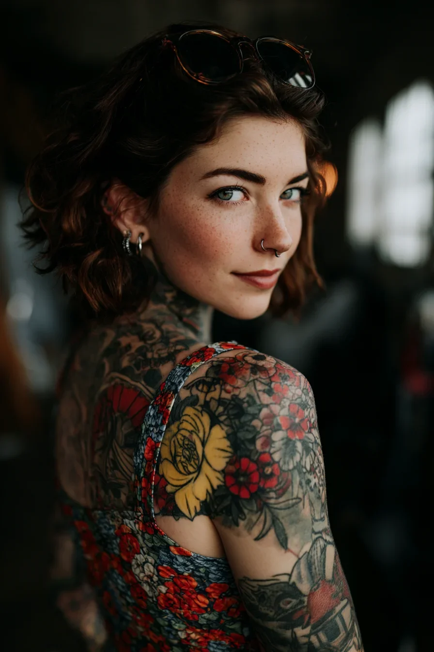 Ink and Freckles, Caught Mid-Turn