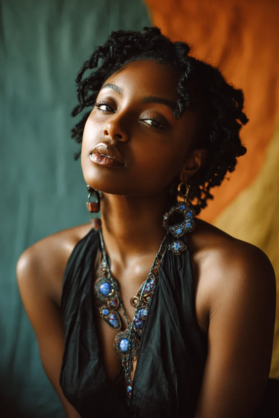 Jeweled Confidence in Warm Light
