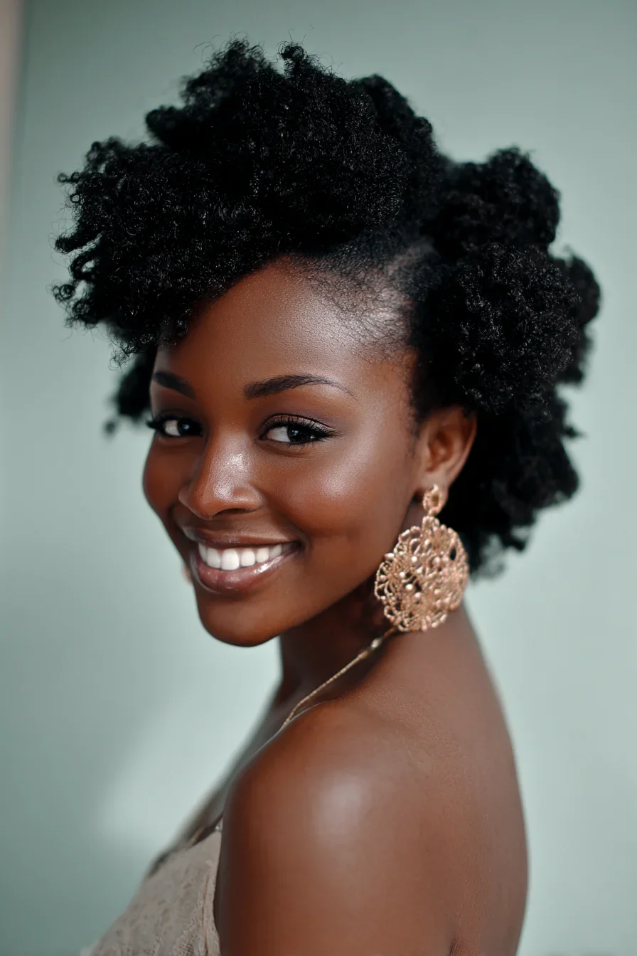 Natural Updo With Bold Volume